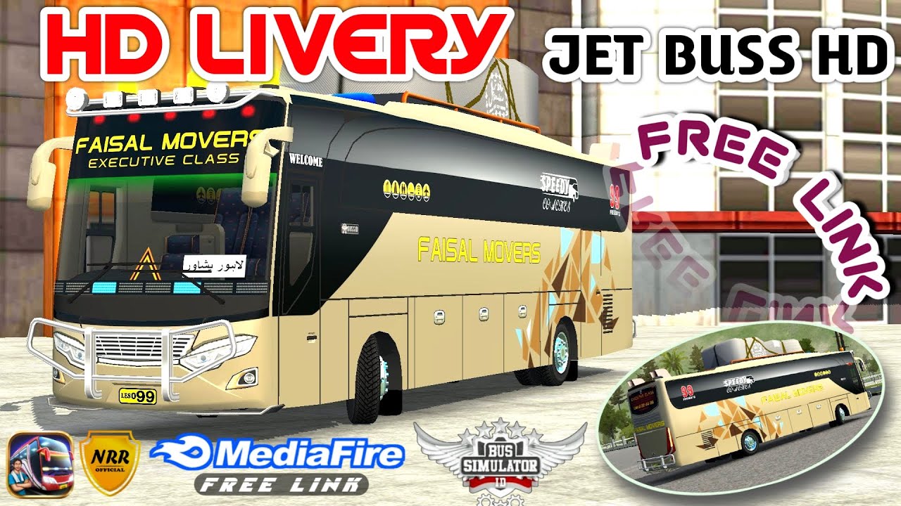 HD LIVERY OF FAISAL MOVERS | LIVERY OF FAISAL MOVERS FOR JET BUSS HD | FAISAL MOVERS HD LIVERY | NRR