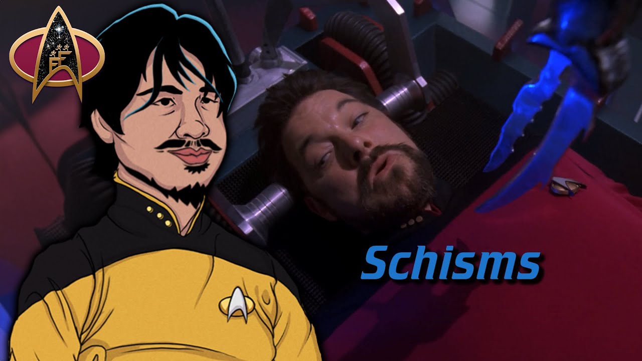 Data recites Ode to Spot... and also there's alien abductions - TNG: Schisms - Season 6, Episode 5