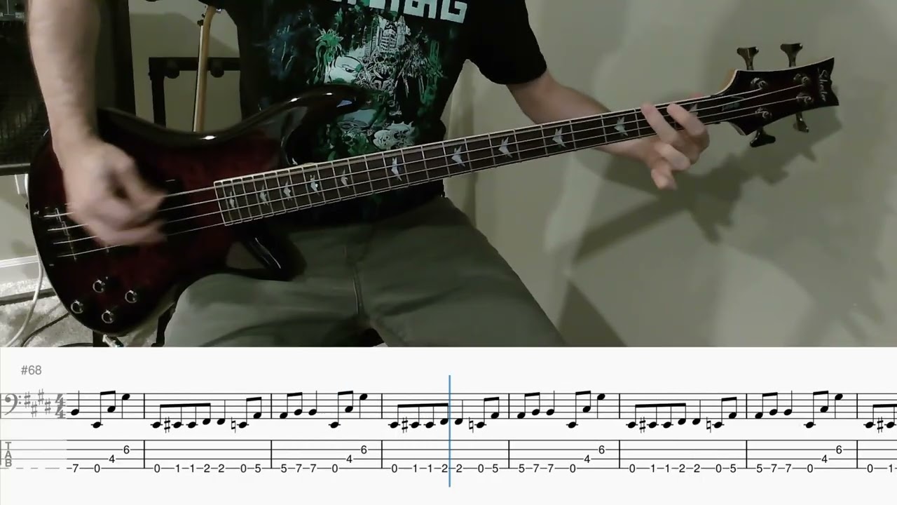 Darkthrone - A Blaze in the Northern Sky (bass cover with tab)