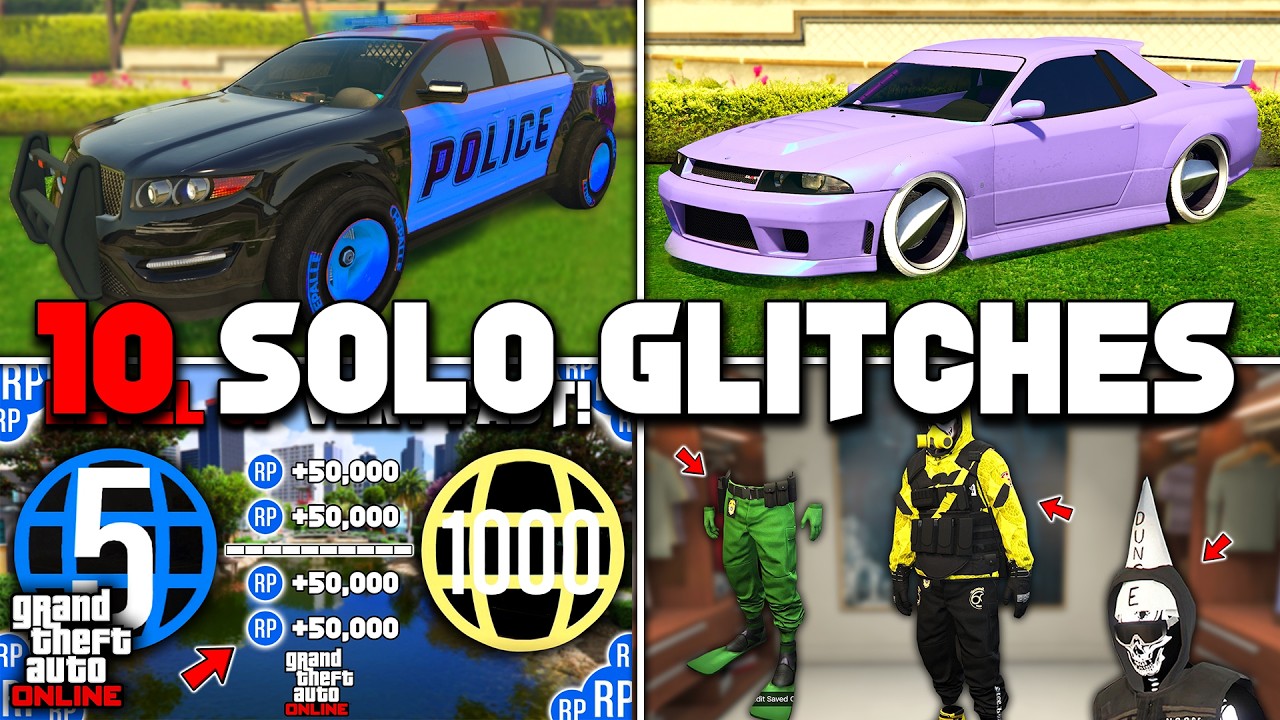 10 Solo Glitches In GTA 5 Online!