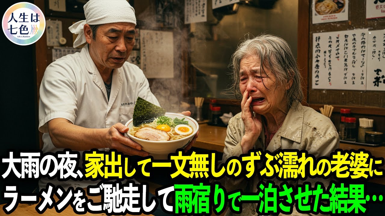 「これ食べて元気出しな」一文無しの老婆にラーメンを振る舞った店主。しかし翌朝、警察と見知らぬ男たちが押しかけてきて…