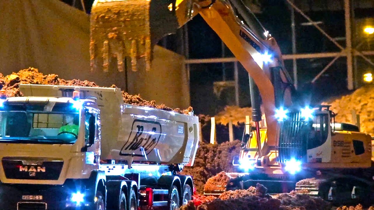 BIG RC Truck Moments! MAN! MB Arocs! Liebherr! Komatsu! Volvo! RC Trucks! Dozer! Excavator!