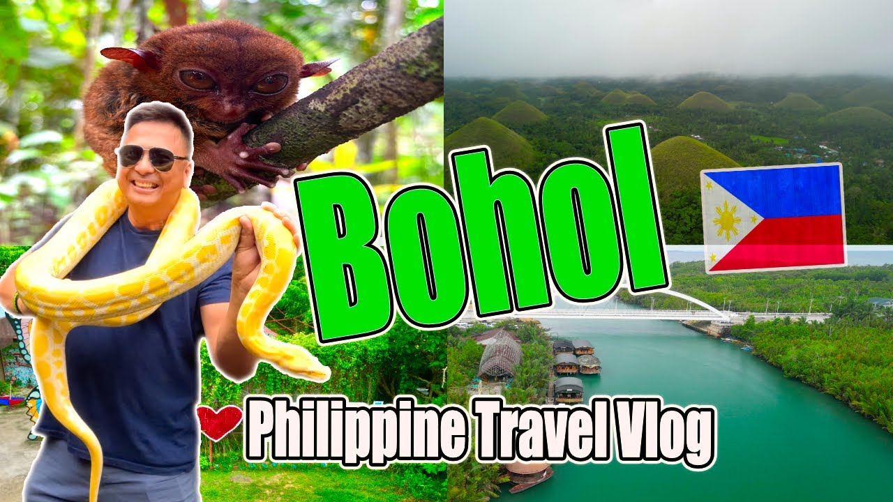 🇵🇭 Philippines Day 2: Visiting Tarsier, Floating Restaurant, Chocolate Hills, & Man-Made Forrest.