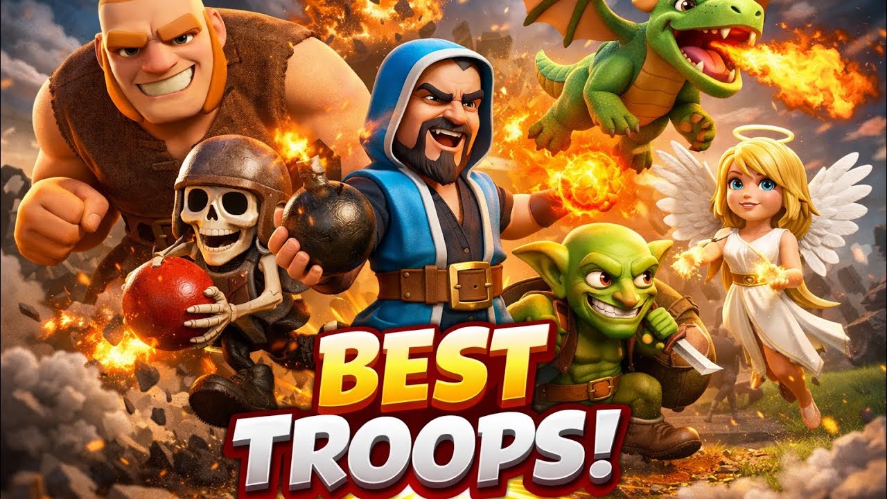 Clash of Clans BEST Army 2026! | Giant + Wizard + Baby Dragon + Healer Combo 🔥