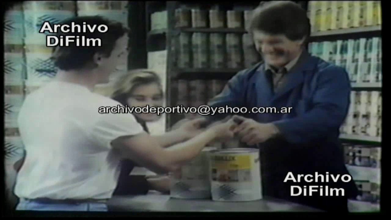 Publicidad Pinturas Alba con Daniel Scioli y Guillermo Maldonado - DiFilm (1987)