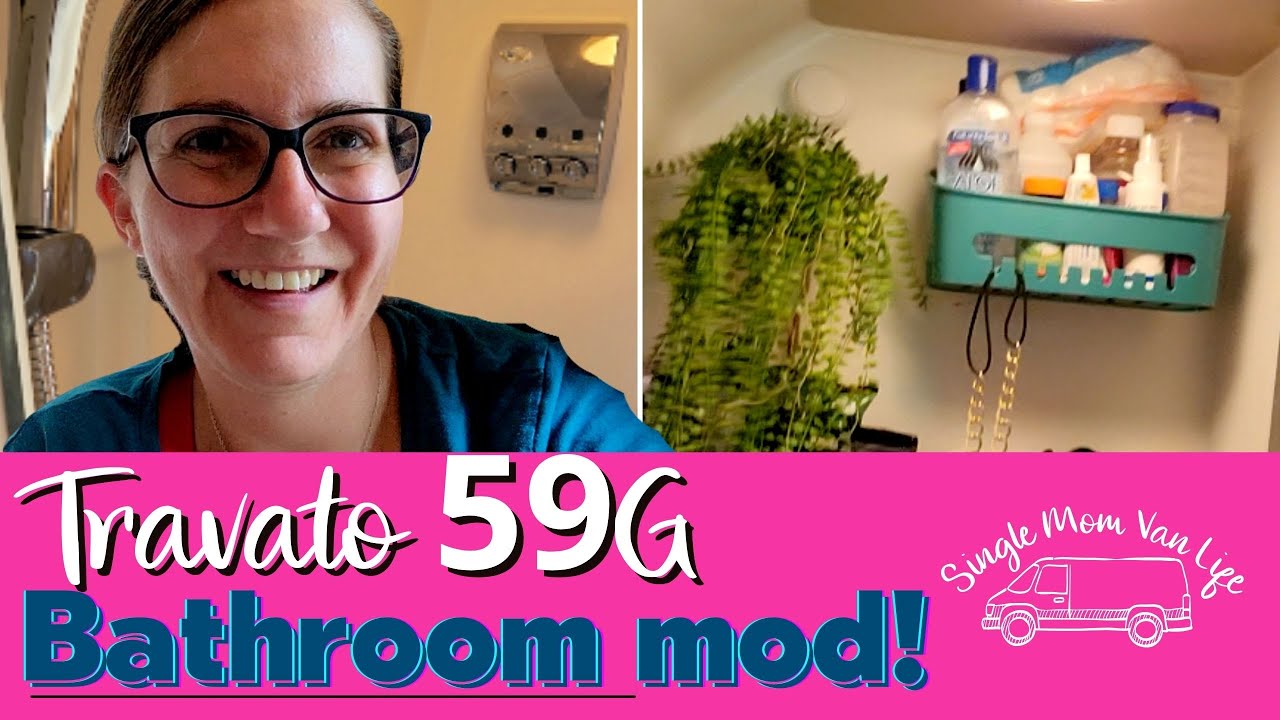 Updating the Travato 59G Bathroom // Single Mom Travel