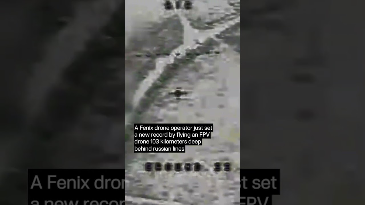 @Fenix_DPSU Drone Operator Set a New Record by Flying an FPV Drone 103 km Behind Russian Lines