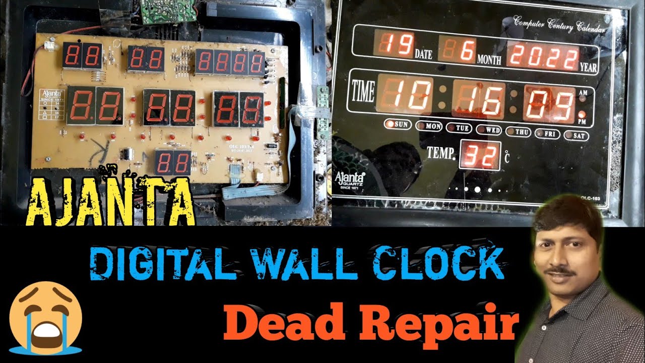 Ajanta Digital Electric Wall Clock Dead Solution | Digital Wall Clock Repair | Led Wall Clock Repair