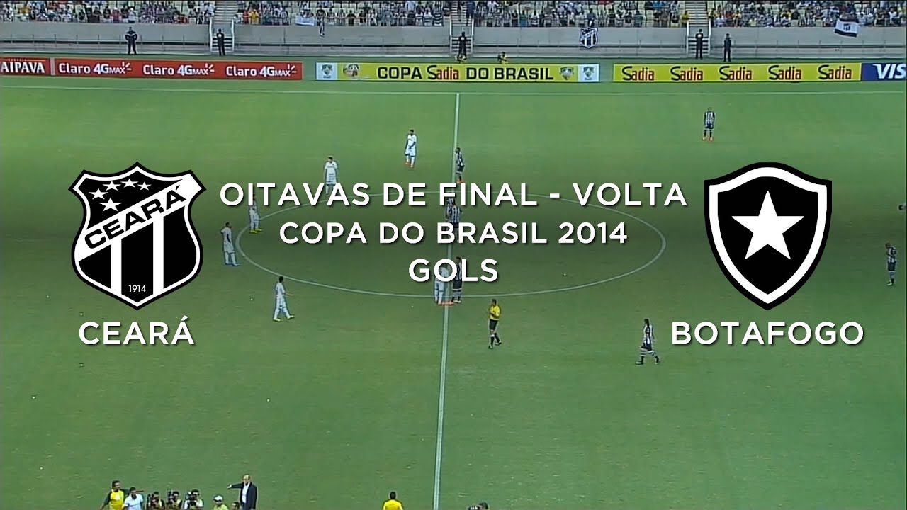 Gols - Ceará 3 x 4 Botafogo-RJ - Copa do Brasil 2014 - 03/09/2014