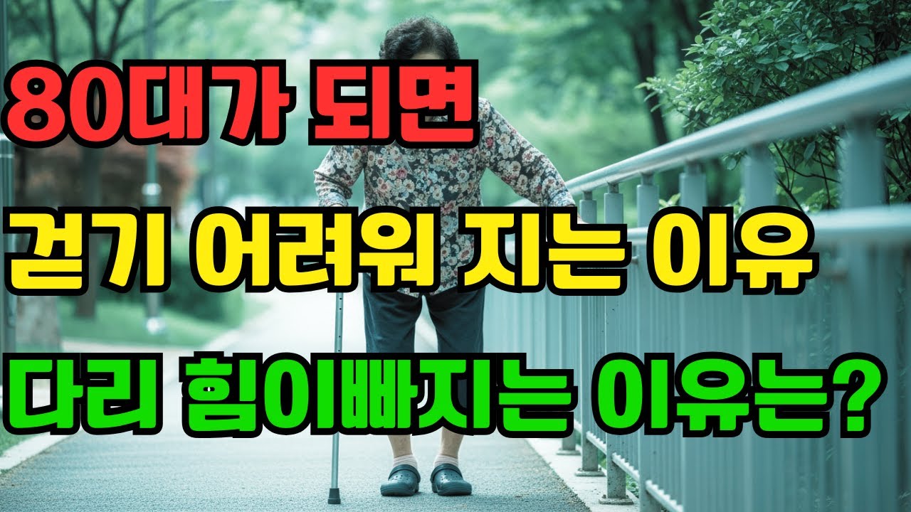 80대 걷기 어려워지는 진짜 이유 6가지,무릎 때문 아닙니다, 80대가 못 걷는 이유,60대부터 준비해야 할 걷기 비밀