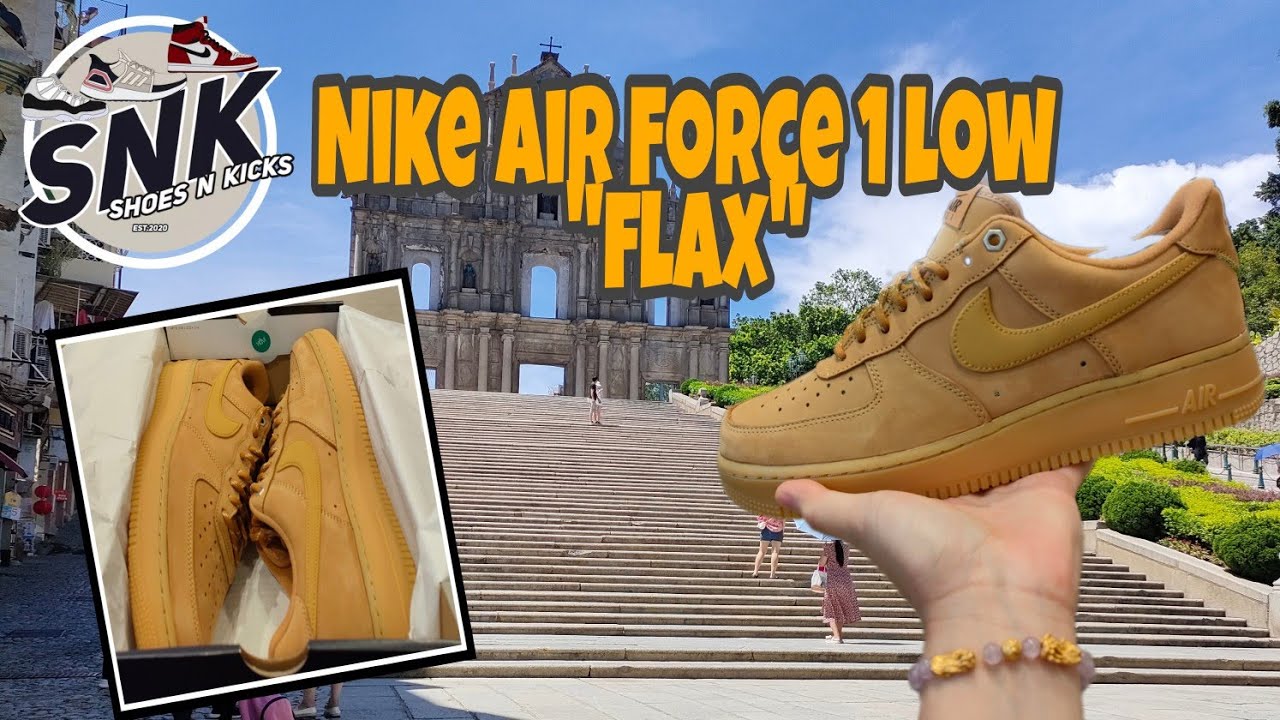 Unboxing🔥 Nike Air force 1 low Flax/ Wheat Gum Light Brown CJ9179-200