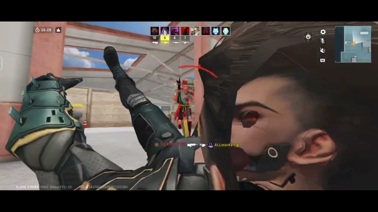 Bermain blood strike lagi main map arm race