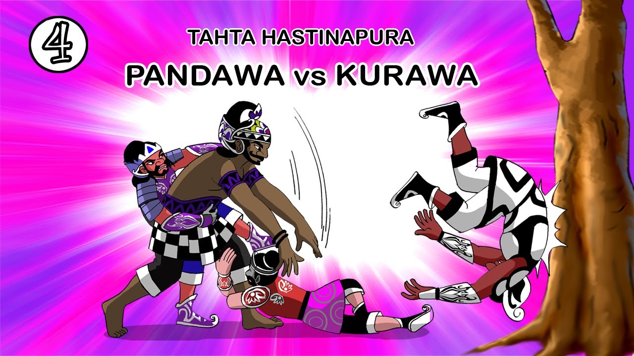 Wayang Kartun - 04 Perebutan Tahta Hastinapura - Pandawa vs Kurawa