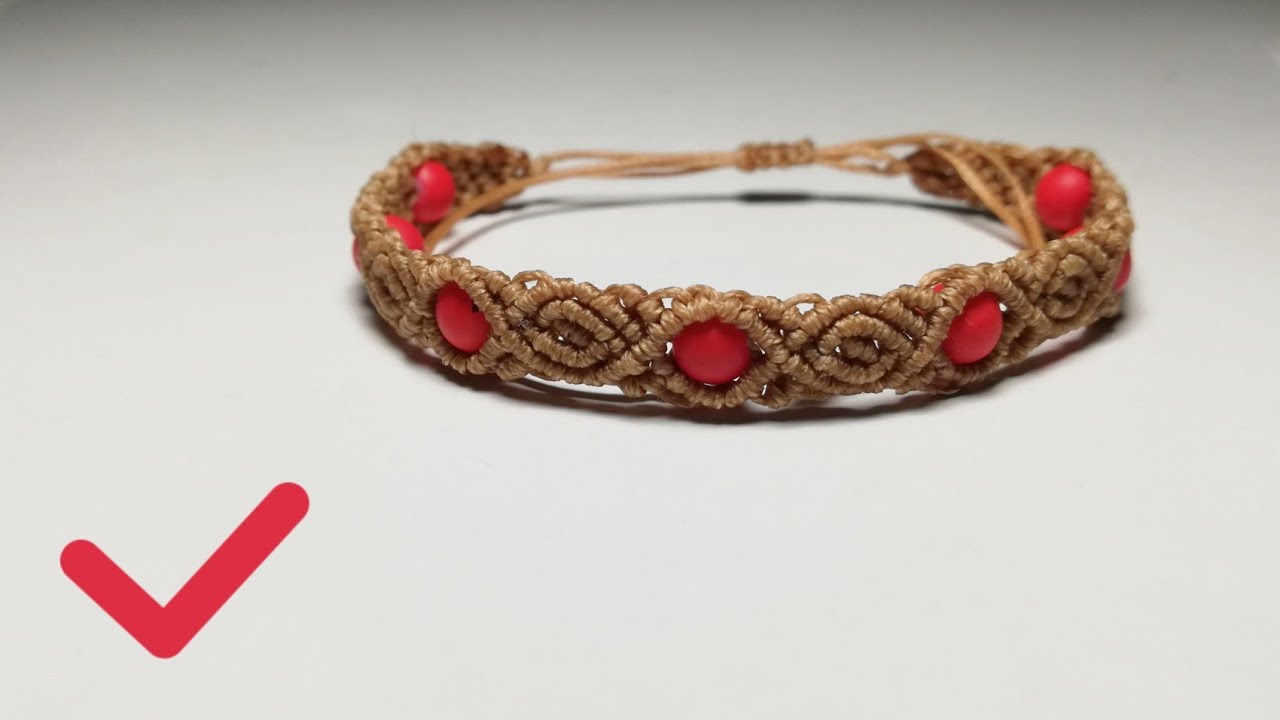 Diy | macrame easy | tutorial texture  bracelet 🍃