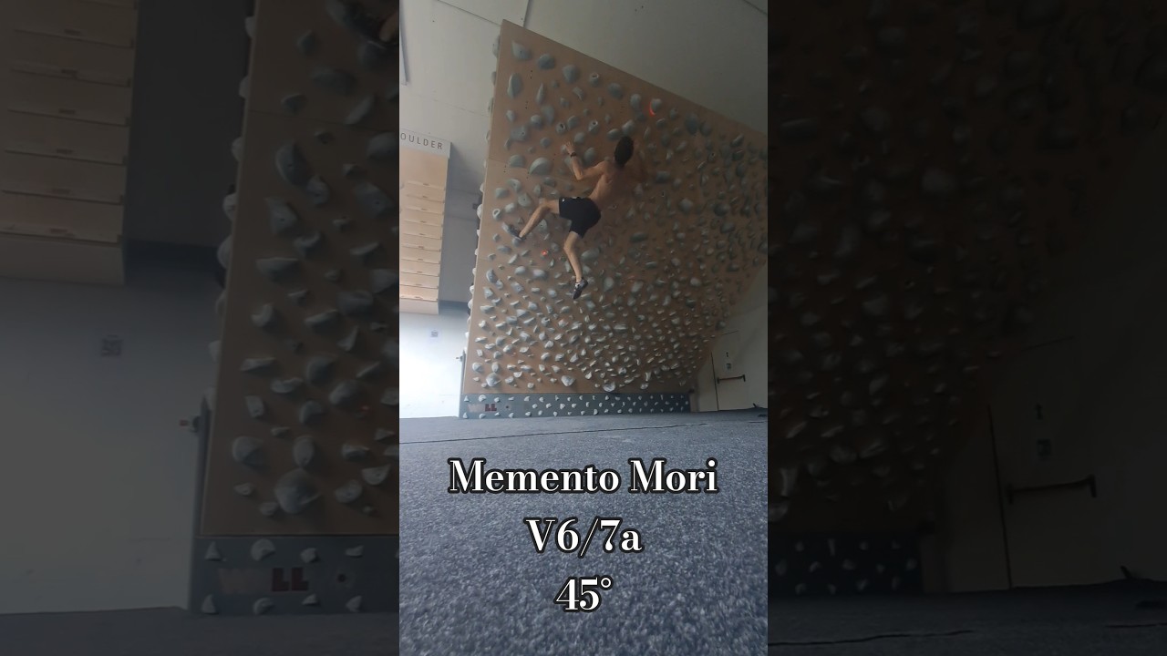 Short dynamic boulder on the Quantum Board - Memento Mori 7a/V6