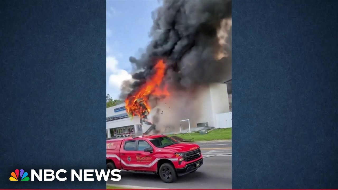 Massive fiery explosion in Wilmington injures three firefighters