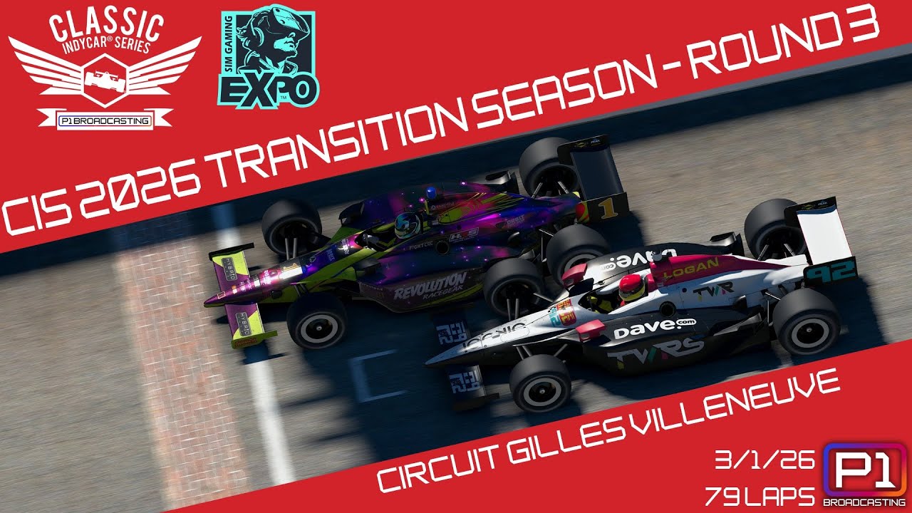 🏁 Sim Gaming Expo Classic IndyCar Series 🏁 | MONTREAL | S12R3 | iRacing Broadcast