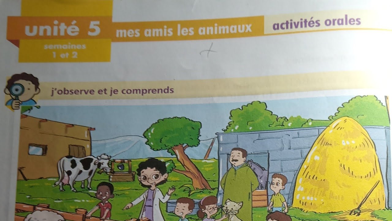 Activités orales : mes amis les animaux page 60 Le chemin des lettres 2 année primaire