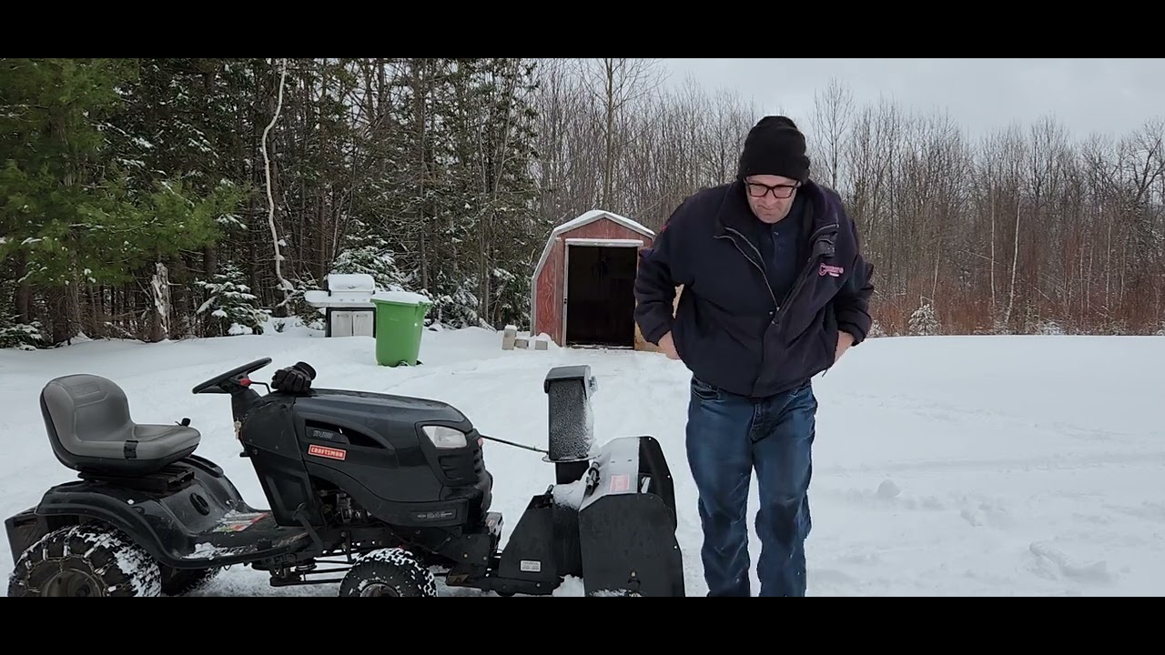 Snowblowing with Craftsman YT4000