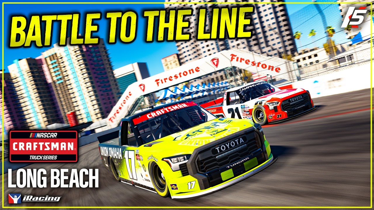 Серия гонок грузовиков (фиксированная версия) - Лонг-Бич - геймплей iRacing NASCAR