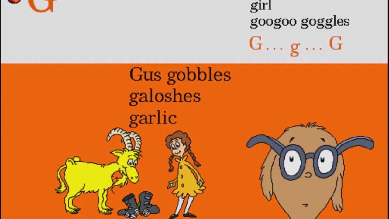 Living Books: Dr. Seuss's ABC - Letter G (Walkthrough/Gameplay)
