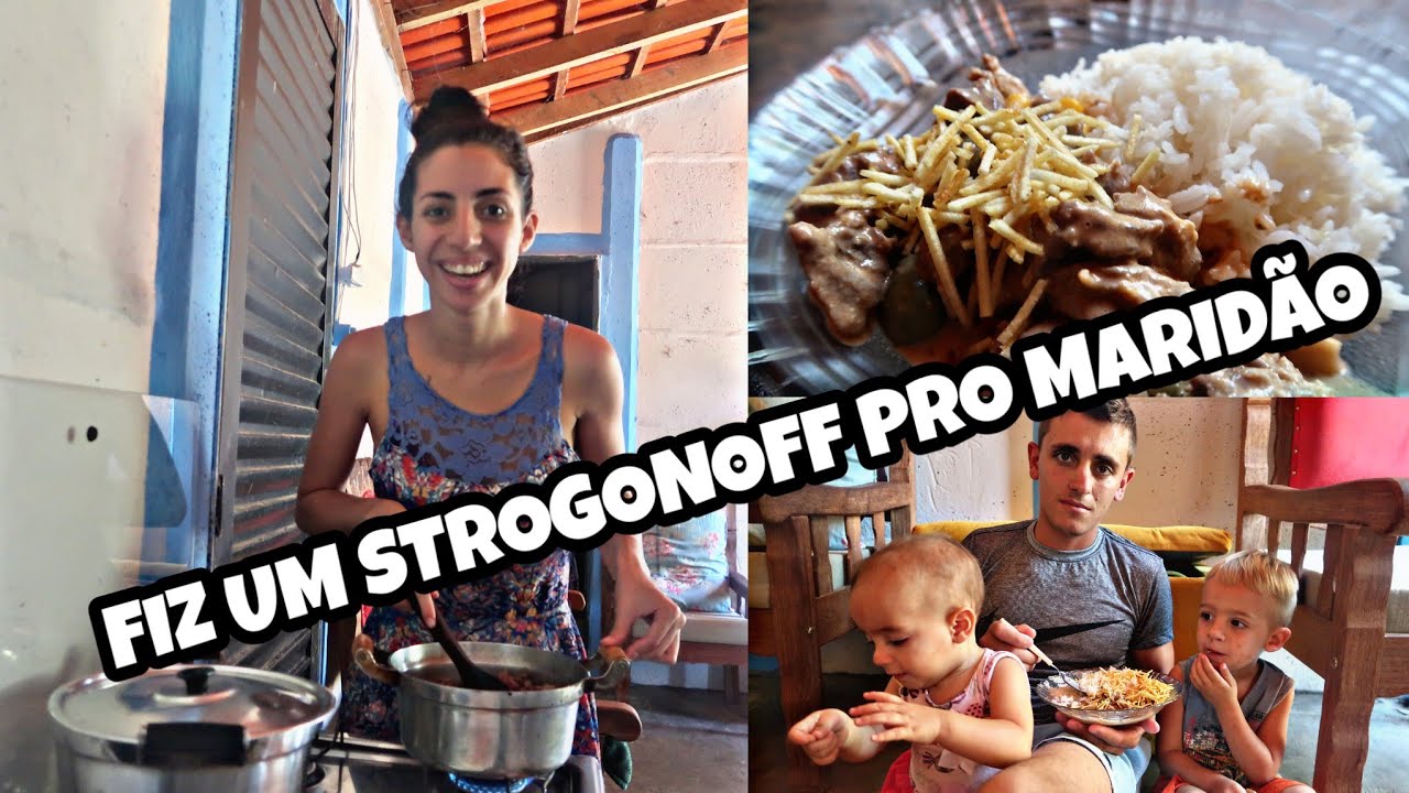PREPARANDO O ALMOÇO PRO MEU 