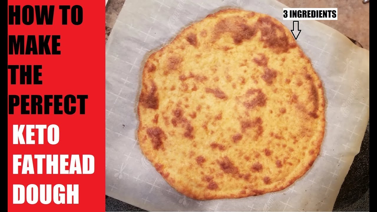 Keto FATHEAD PIZZA DOUGH - How To Make | 3 Ingredients | Low Carb | Couple Of Ketos