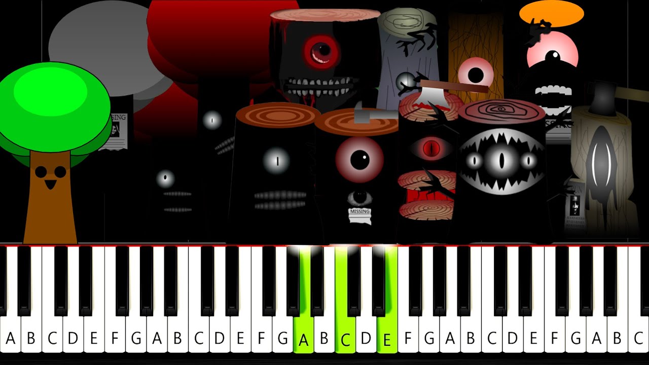 Mr. Tree in 13 PHASES (Incredibox SPRUNKI) - Piano Tutorial