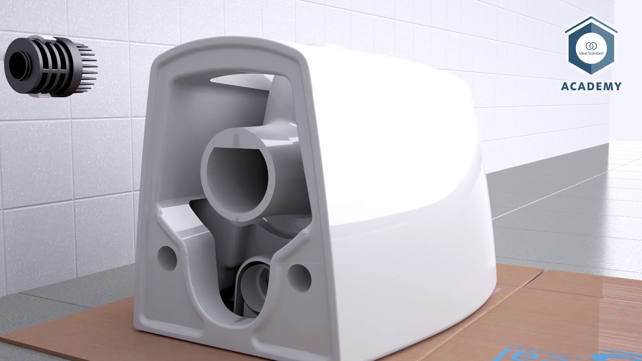 Installation de WC et bidets suspendus avec fixations invisibles