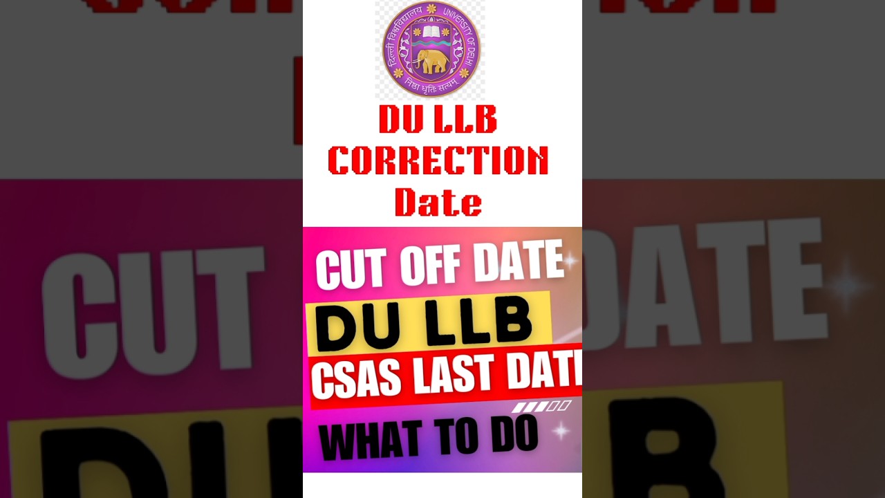 du llb new update|Du llb correction date