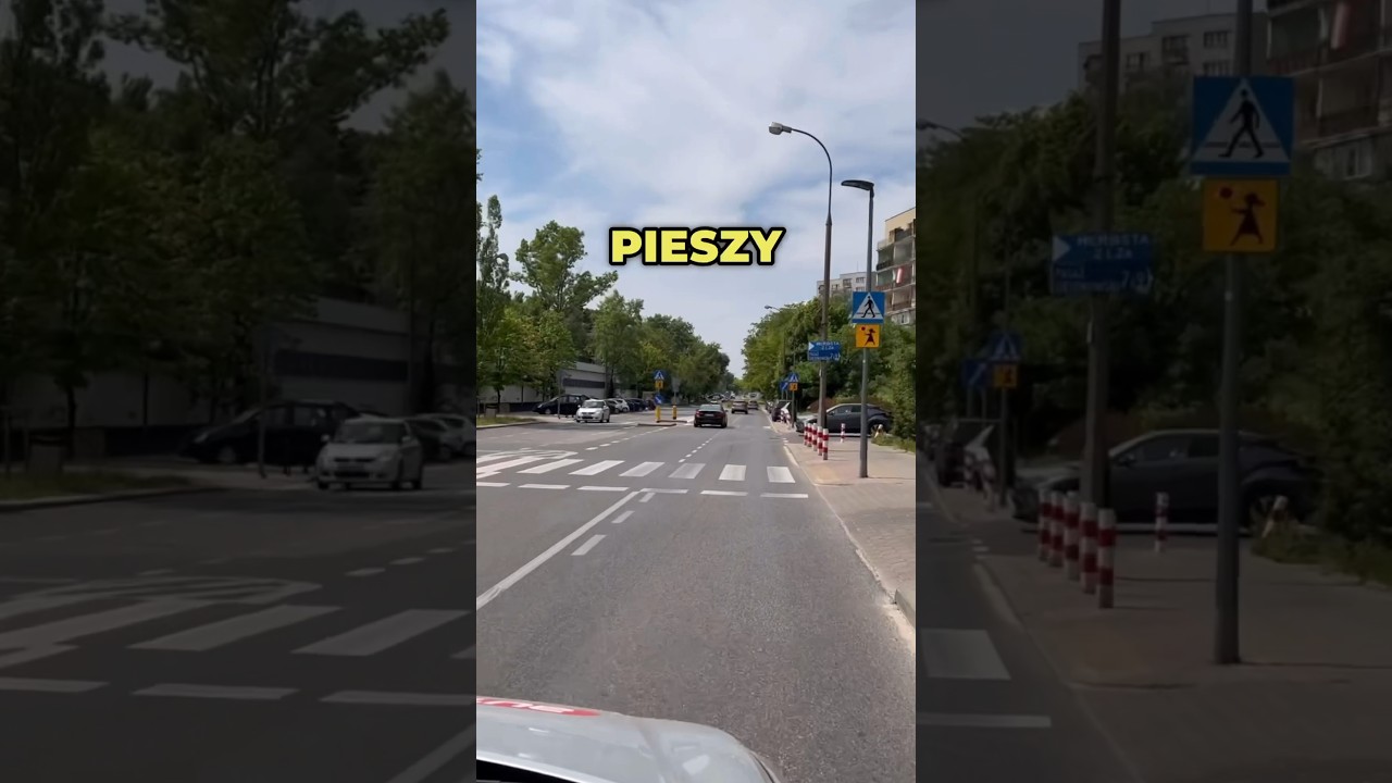 Pieszy na przejściu. Kiedy przepuszczać ? #wysepka #pierwszenstwo #pieszy