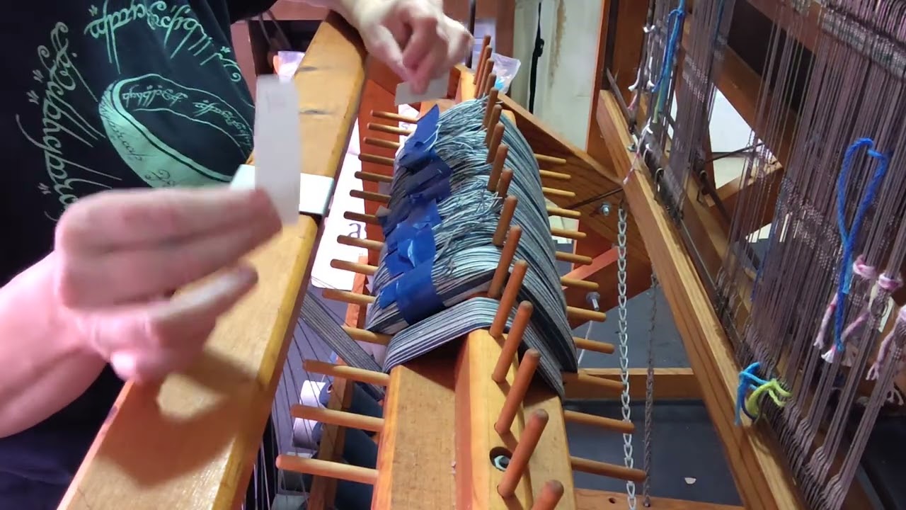 Winding the Warp - ORCO Model 70 Loom 