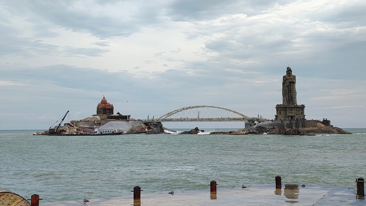 Family Road Trip:  Kanyakumari - Glass Bridge, Vivekananda Rock, Thiruvalluvar Statue - Epi 2 🚗🏡⛰️