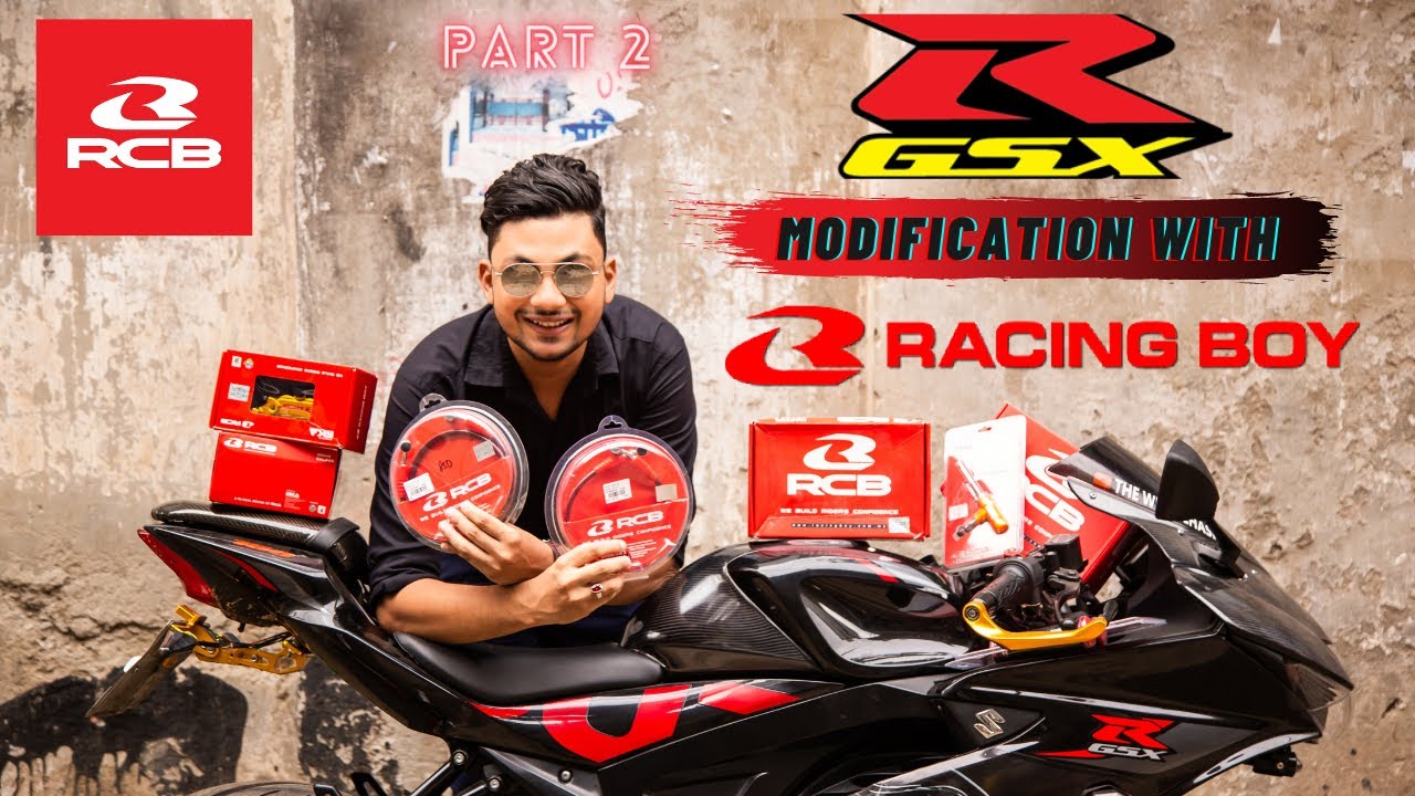 RCB products installation on Suzuki GSX R-150 | Modification with racing boy products in Bangladesh.