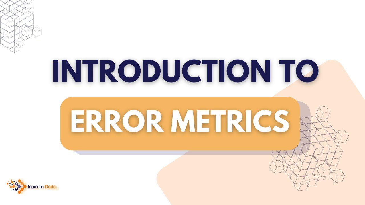 Introduction to Error Metrics | Forecasting with Machine Learning