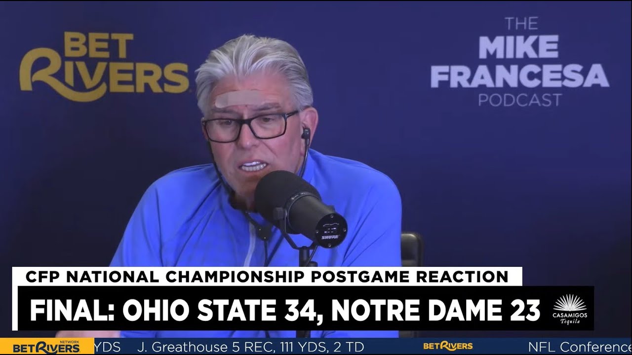Ohio State Overpowers Notre Dame 34-23 to Win National Championship - Francesa Post-Game Reaction