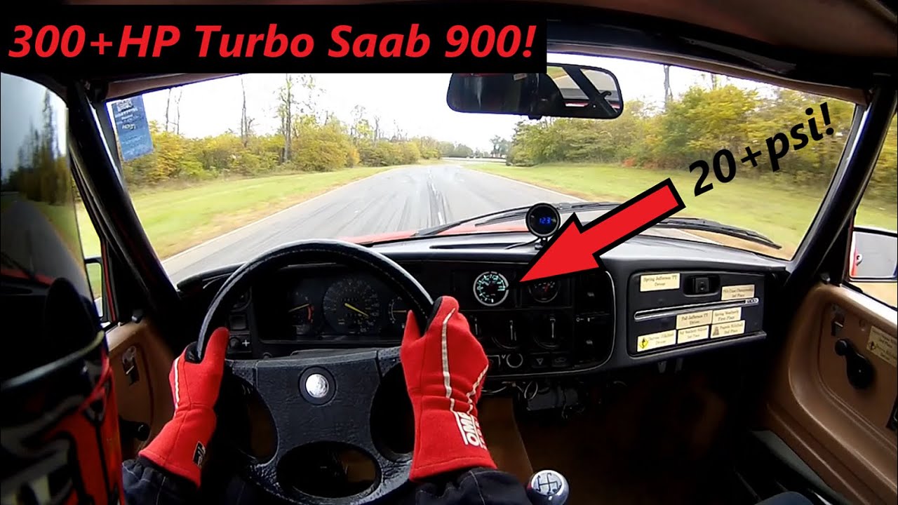 POV Time Attack in 300HP+ Modded Turbo Saab 900