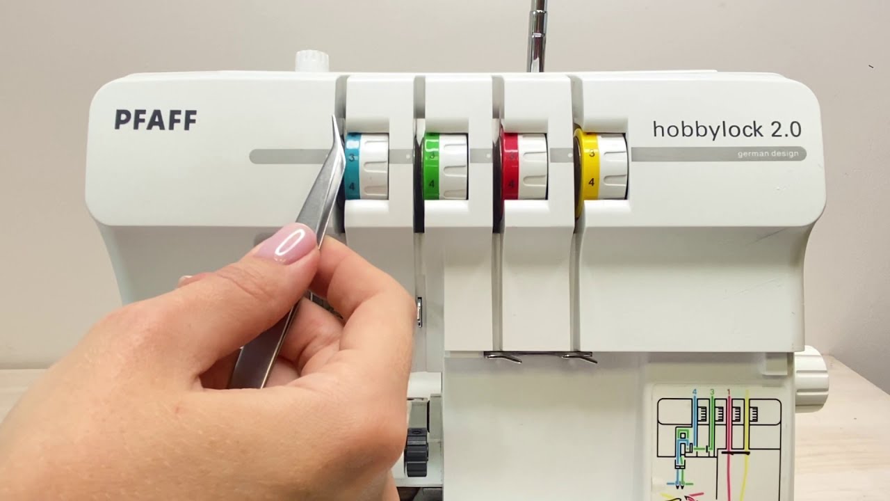 ЗАПРАВКА ОВЕРЛОКА. Подготовка оверлока Pfaff Hobbylock 2.0 к работе.
