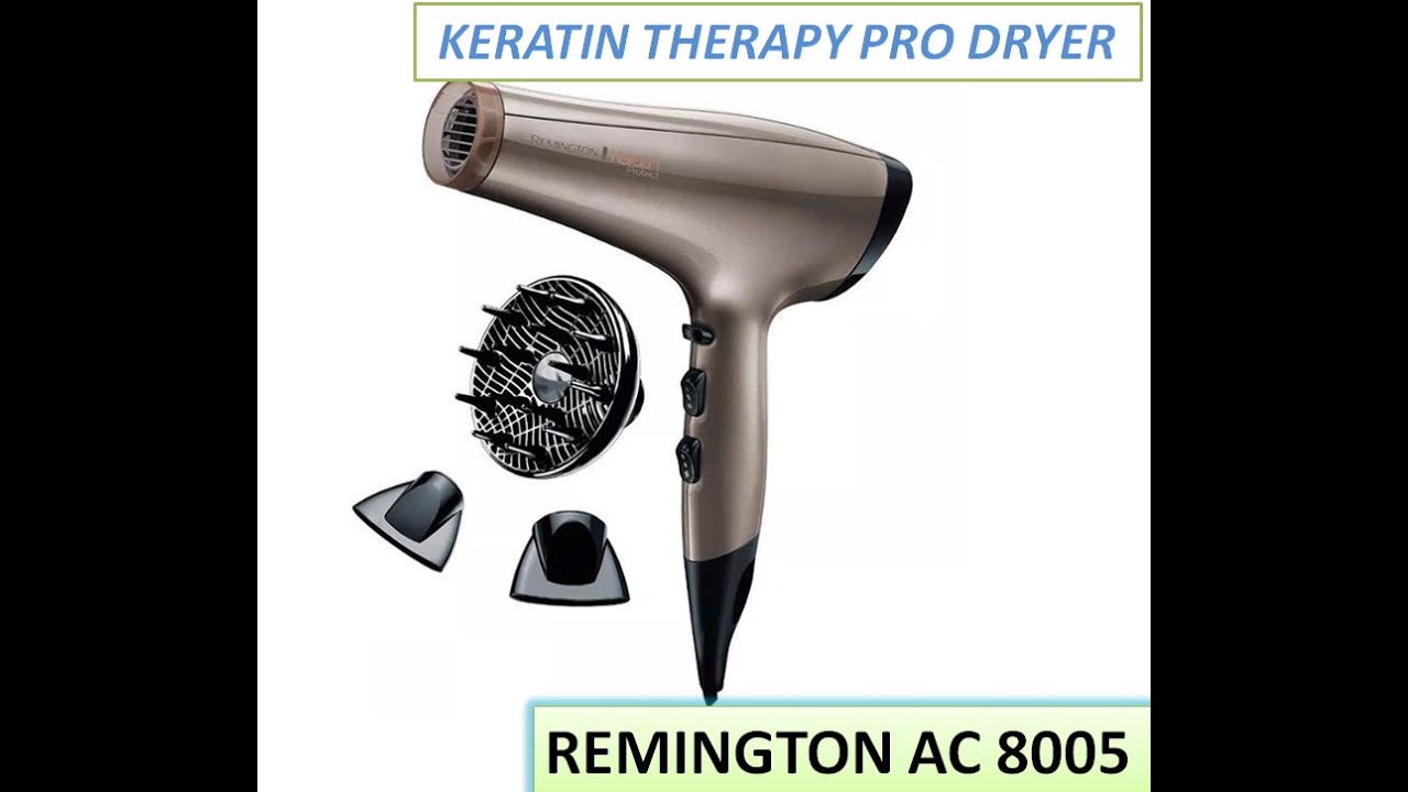 REMINGTON SUSZARKA AC8005 Keratin Therapy Pro Dryer hair test unboxing ac 8002 8000 lidl