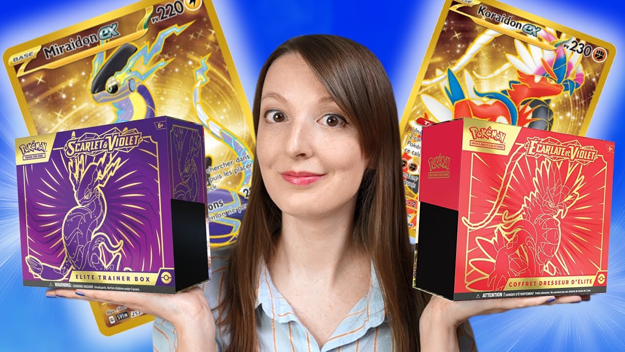 Ouverture des Coffrets Dresseur D'Élite ÉCARLATE ET VIOLET ! ETB Pokémon KORAIDON et MIRAIDON !