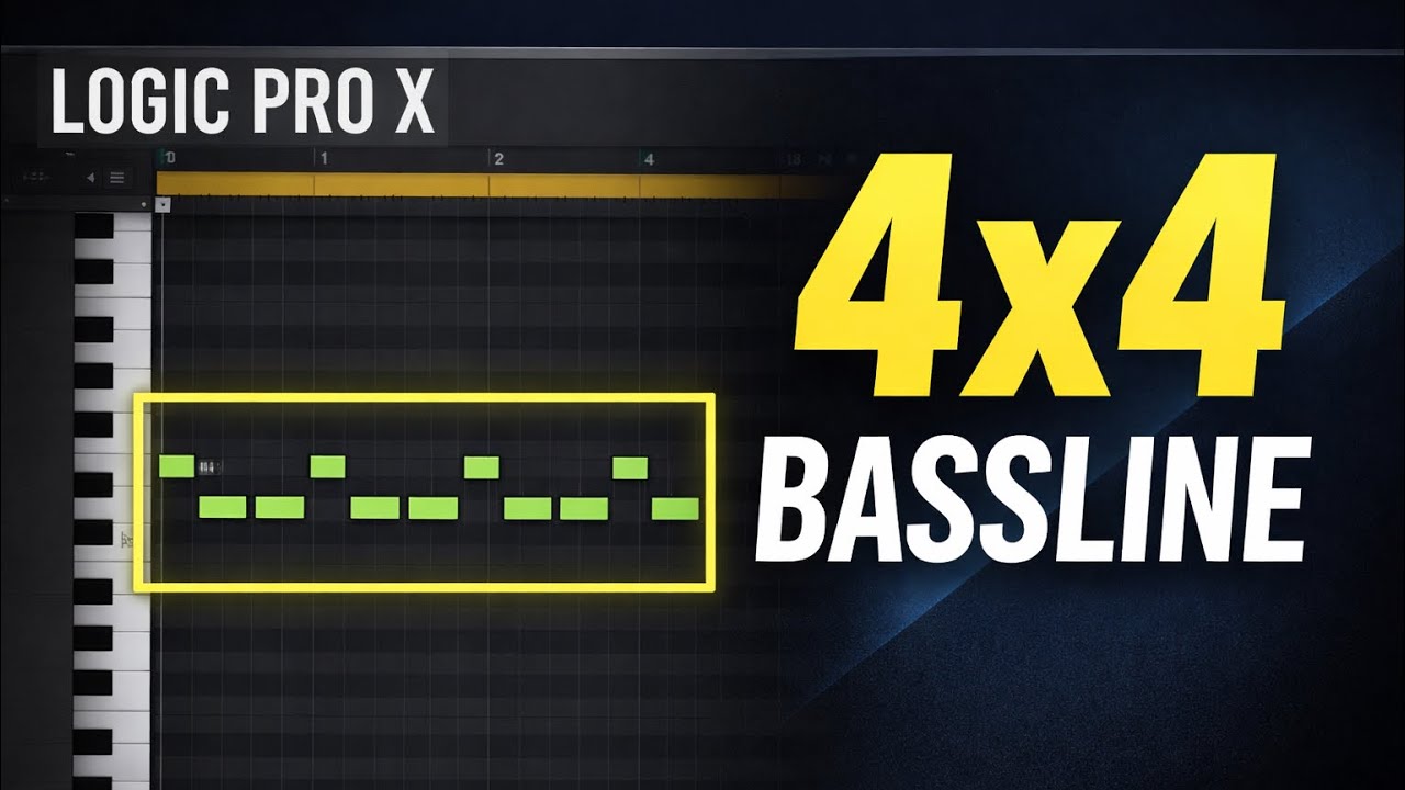 How to Make 4×4 Bassline in Logic Pro X (Club-Ready)