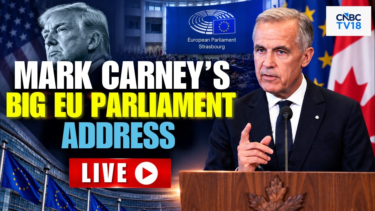 🔴LIVE: Mark Carney Addresses EU Parliament After Latest Trump's Threat on EU Membership | N18G