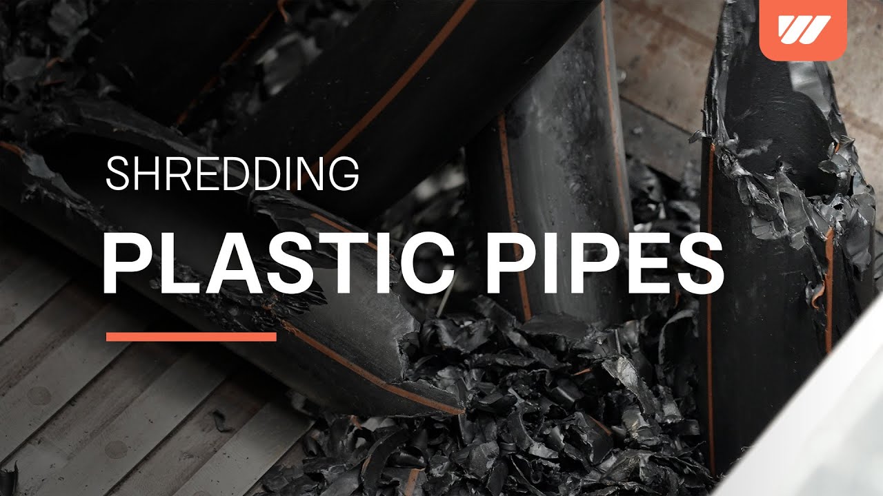 Plastic Pipes HDPE shredding with a WEIMA WLK 1000 & WLK 1500 @Palaplast S.A.