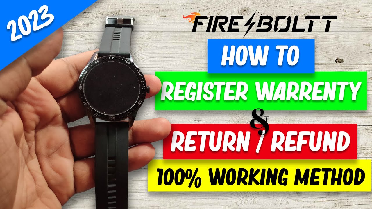How To Return Fire Boltt Smart Watch 2023 💥  | Fire Boltt Smart Watch Return Kaise kare | Hindi