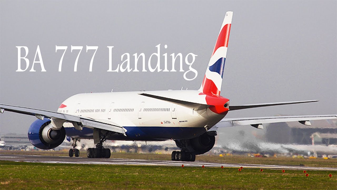 Landing at V C Bird International (Antigua) in a British Airways 777