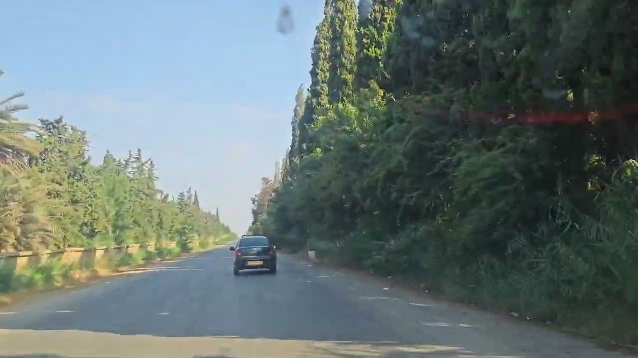 طريق من معسكر مخرج المأمونية نحو بريڨو  و نفق المحمدية الجديد الى قدادرة ارزيو  شاطئ سيدي منصور❤️