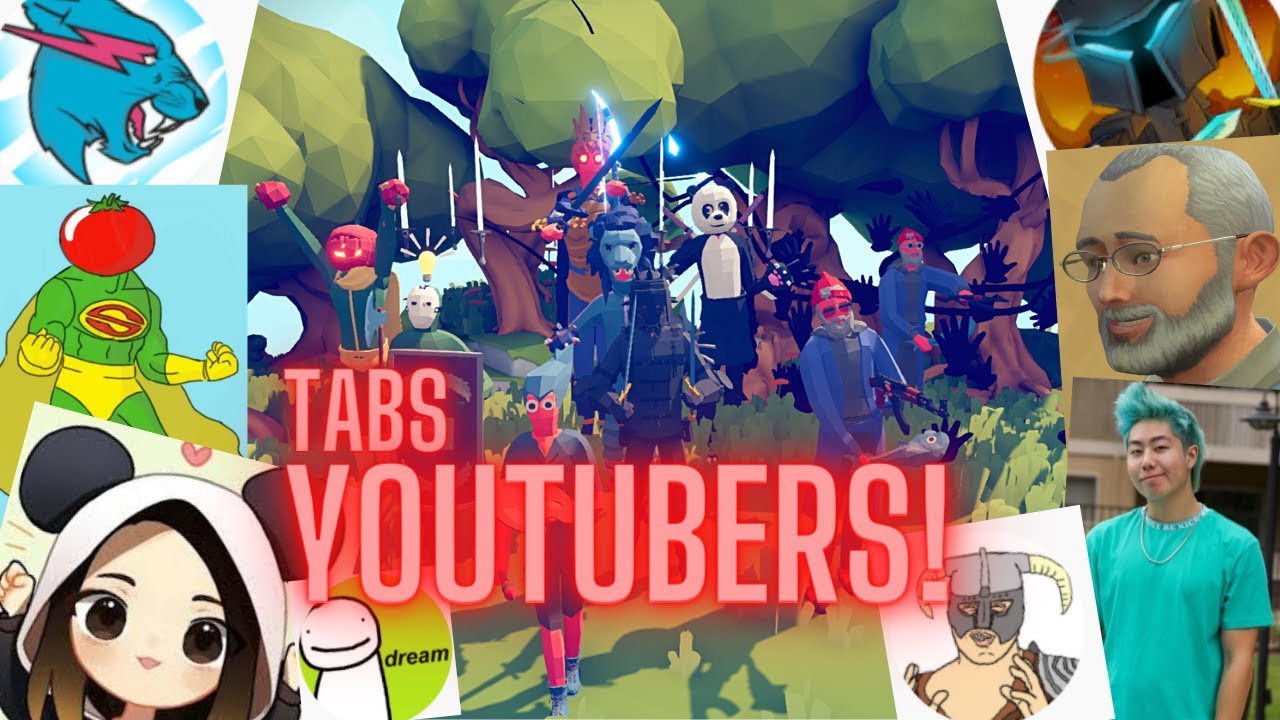 I Made My Favorite YouTubers In TABS!!! (ft. MrBeast, CallMeKevin, CaptainSauce, MxR Plays...)