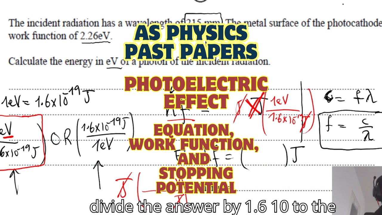 How to solve photoelectric effect questions?