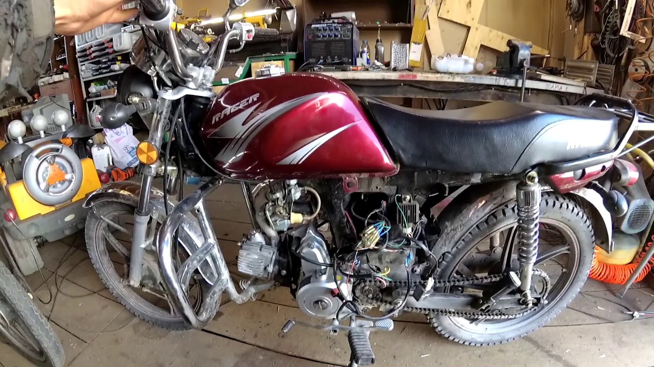 Ремонт мопеда Racer \ мотор 2v91w от ATV сожрал масло и стал клинить.