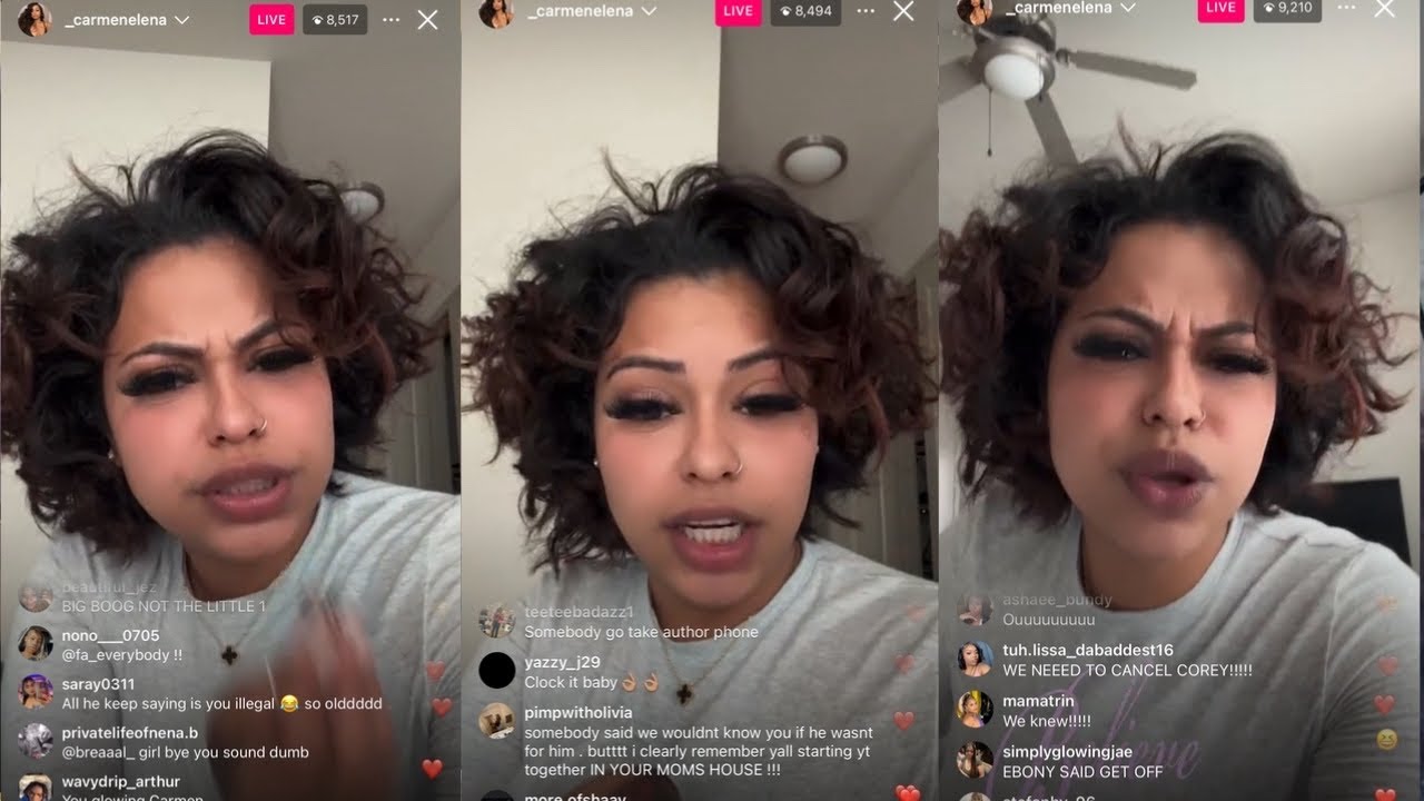 Carmen EXP0SE Corey and CLOCK ALL THE TEA⏰☕️He SC@MMING raffles‼️He’s COMPLETELY broke😳And MORE